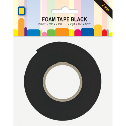 Fita Adesiva de Espuma 3D Preta (fita-banana)