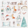 Bloco Papel Scrapbook - Watercolour Christmas - Crafter's Companion - 30x30cm