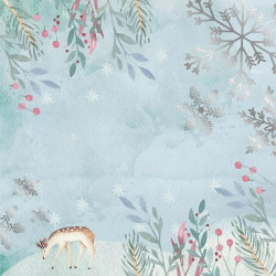 Bloco Papel Scrapbook - Watercolour Christmas - Crafter's Companion - 30x30cm