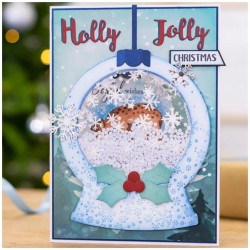 Bloco Papel Scrapbook - Watercolour Christmas - Crafter's Companion - 30x30cm