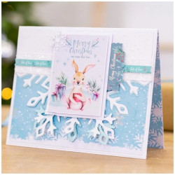 Bloco Papel Scrapbook - Watercolour Christmas - Crafter's Companion - 30x30cm