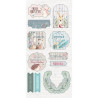 Autocolantes 3D - Watercolour Christmas Character 3D Die-Cut Toppers - Crafter's Companion