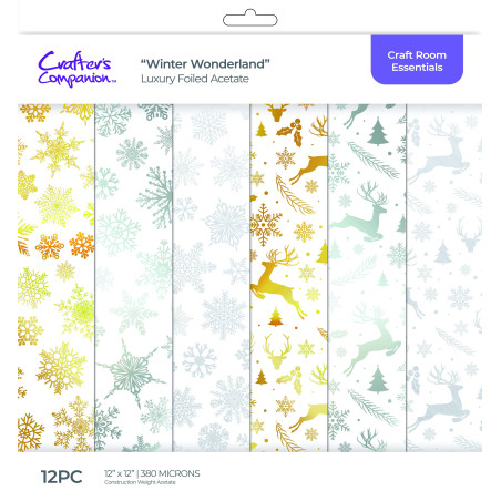 Acetatos - Winter Wonderland - Crafter's Companion - 30x30cm