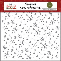 Stencil - Wonderland Snowflakes - 15x15 cm - Carta Bella