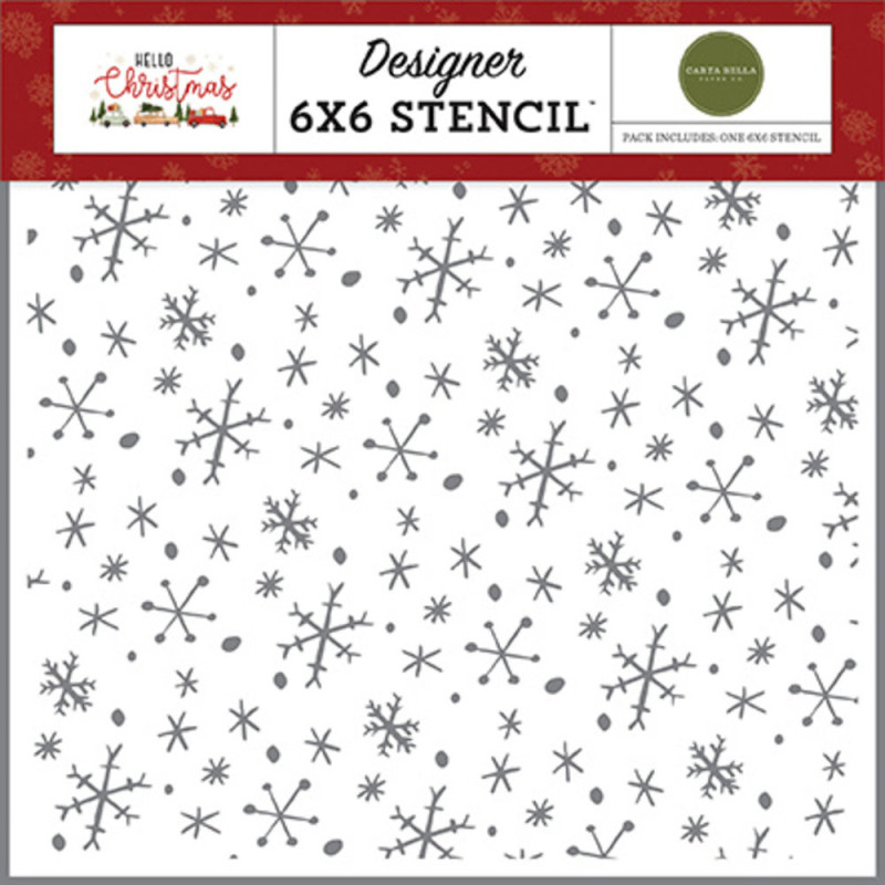 Stencil - Wonderland Snowflakes - 15x15 cm - Carta Bella