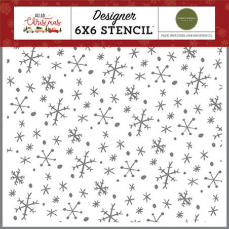 Stencil - Wonderland Snowflakes - 15x15 cm - Carta Bella