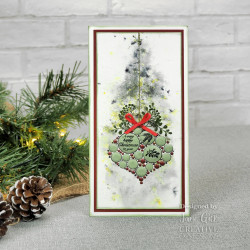 Carimbos Transparentes - Woodware - Big Bubble Bauble - Festive Duo