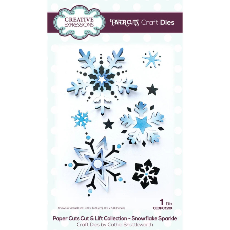 Cortante - Creative Expressions - Paper Cuts Cut & Lift Snowflake Sparkle