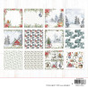 Bloco Papel Scrapbook - Snowy Christmas Essentials - Studio Light - 20x20cm