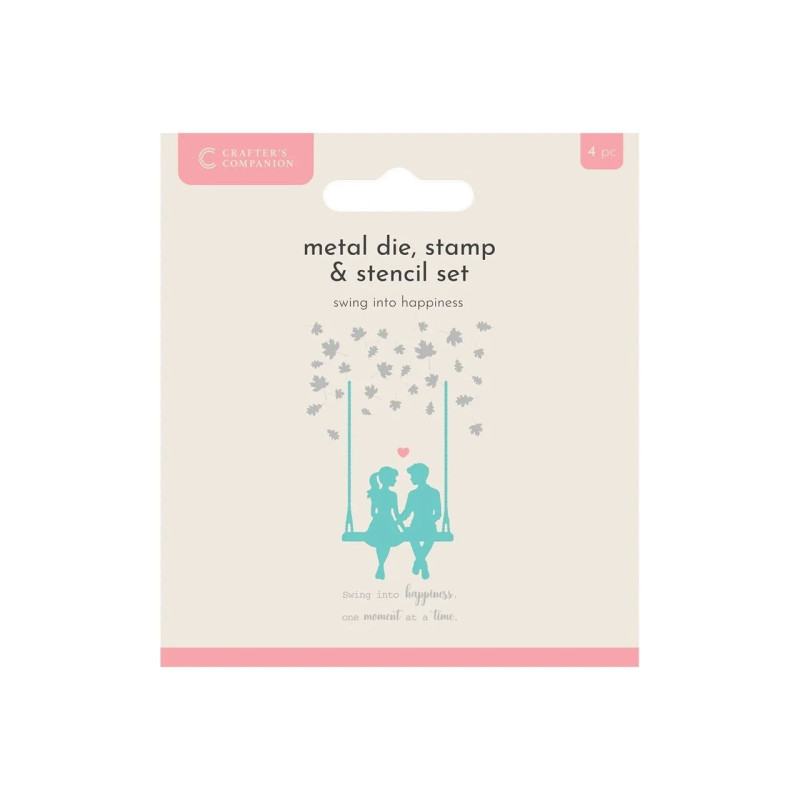 Cortante/Stencil/Carimbo - Swing Into Happiness - Crafter's Companion