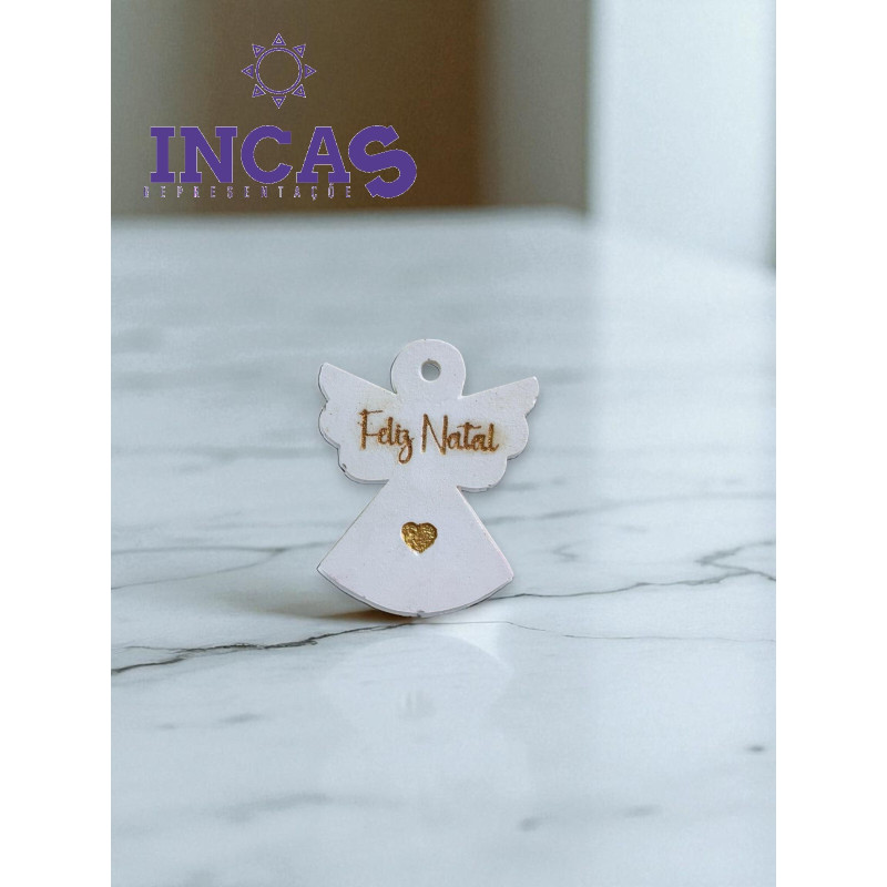 Molde Silicone - Placa Anjo Feliz Natal - Incas - ML052