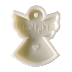 Molde Silicone - Placa Anjo Feliz Natal - Incas - ML052