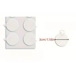 Autocolantes Dupla-Face para Selos de Lacre/Cera - 3 cm - 20 unidades