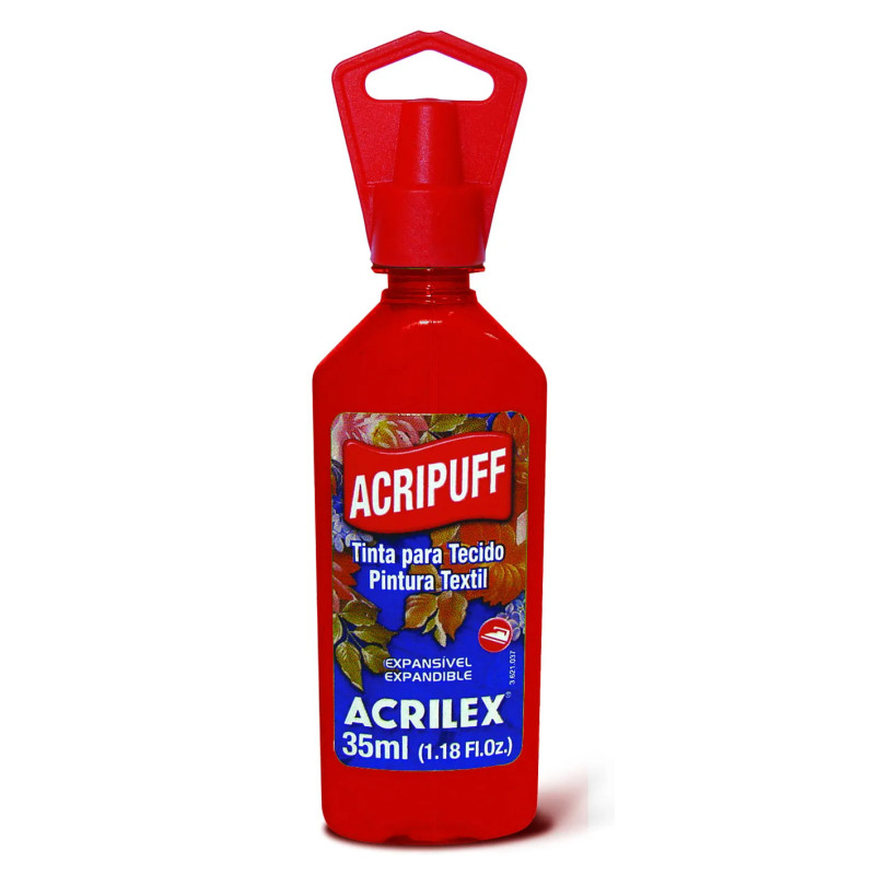 Acripuff - 35 ml - Acrilex - Vermelho Fogo