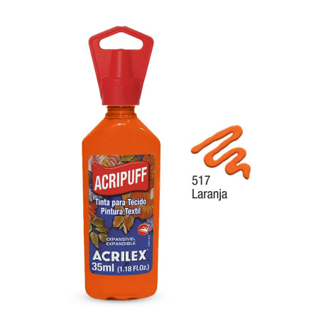 Acripuff - 35 ml - Acrilex - Laranja