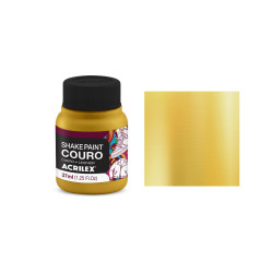 Shake Paint Couro - 37 ml - Acrilex - Metálica - Ouro
