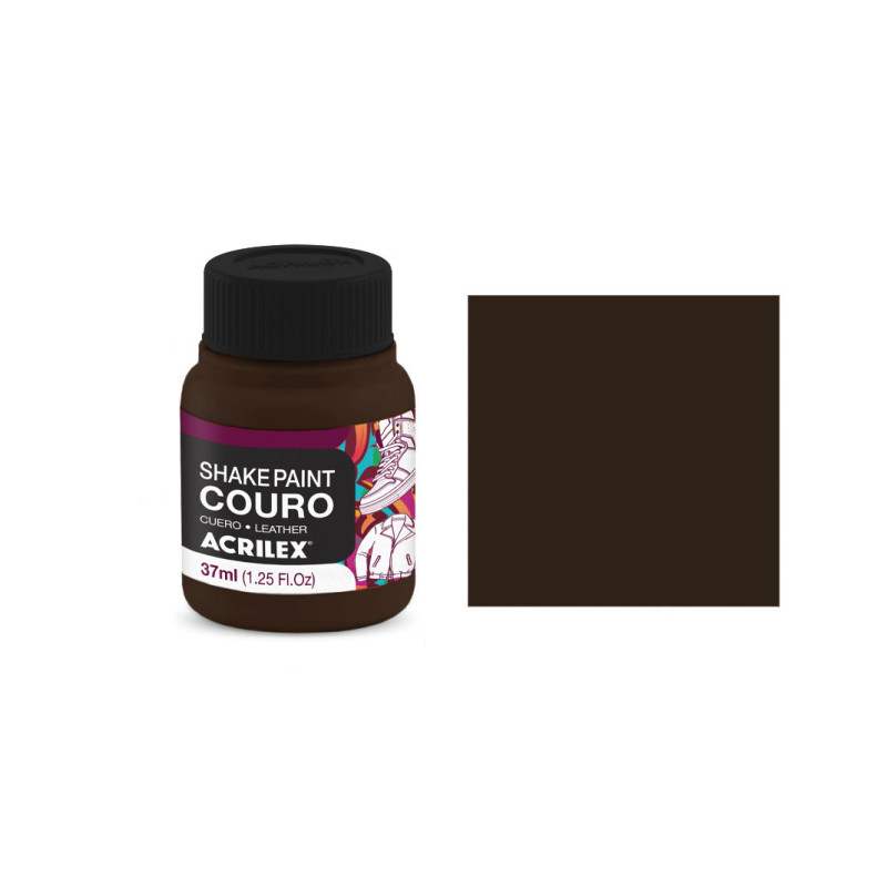 Shake Paint Couro - 37 ml - Acrilex - Chocolate
