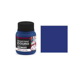 Shake Paint Couro - 37 ml - Acrilex - Azul Turquesa