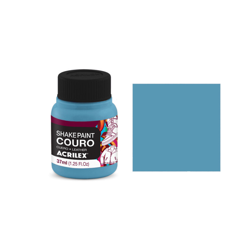 Shake Paint Couro - 37 ml - Acrilex - Azul Celeste