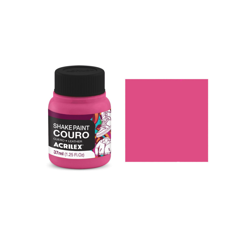 Shake Paint Couro - 37 ml - Acrilex - Rosa