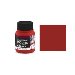 Shake Paint Couro - 37 ml - Acrilex - Vermelho Fogo