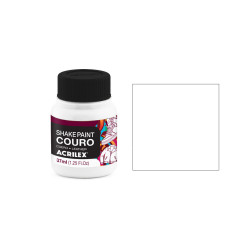 Shake Paint Couro - 37 ml - Acrilex - Branco