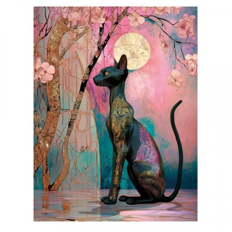 Transfer DTF Textil - Moon Cat - Artis Decor