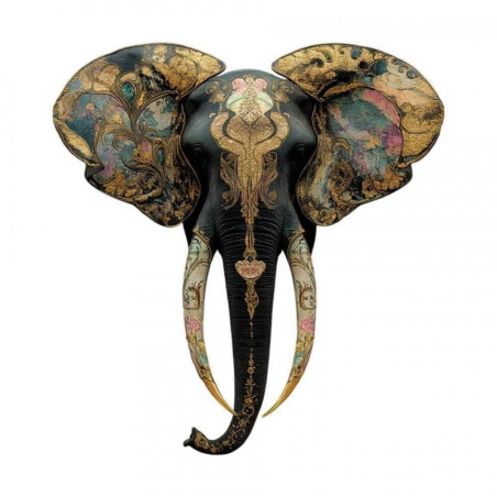 Transfer DTF Textil - Golden Elefant - Artis Decor