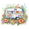 Transfer DTF Textil - 24 x 23 cm - Caravan 2 - Artis Decor