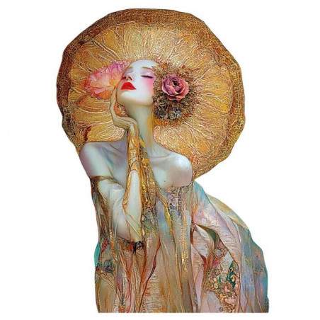 Transfer DTF Textil - Dama Dorada 1 - Artis Decor