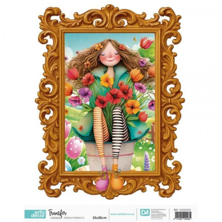 Transfer DTF Textil - Spring Portrait 2 - Artis Decor