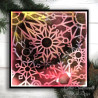 Stencil - Abstract Snowflakes - 17,8x17,8 cm - Pink Ink Designs