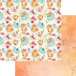 Bloco Papel Scrapbook - Autumn Wishes - Memory Place - 30x30cm