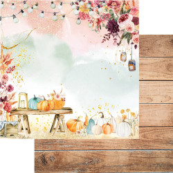 Bloco Papel Scrapbook - Autumn Wishes - Memory Place - 30x30cm