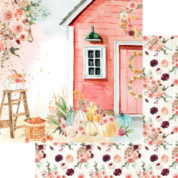 Bloco Papel Scrapbook - Autumn Wishes - Memory Place - 30x30cm