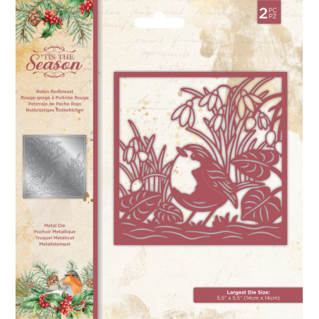 Cortantes - Robin Redbreast - Tis the Season - Crafter's Companion