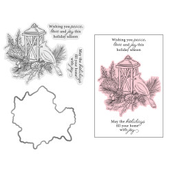 Carimbos e Cortantes - Holiday Wishes - Tis the Season - Crafter's Companion