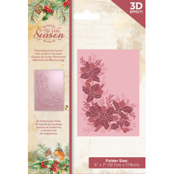 Pasta de Textura/Embossing - Flourishing Holly Corner - Tis the Season - Crafter's Companion