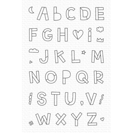 Carimbos Transparentes - Hip Hip Yay Alphabet - My Favorite Things