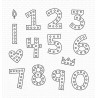 Carimbos Transparentes - Hip Hip Yay Numbers - My Favorite Things