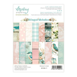Bloco Papel Scrapbook - Winged Melodies - Add-On - Mintay - 15x20cm