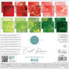 Bloco Papel Scrapbook - Ink Drops Festive - Craft Consortium - 30x30cm
