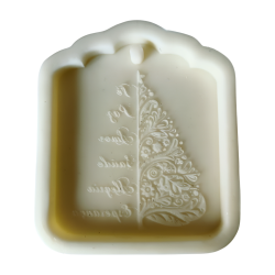 Molde Silicone - Placa Retangular Árvore e Sentimentos - Incas - ML063