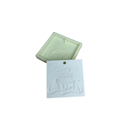 Molde Silicone - Placa Quadrada Boas Festas - Incas - ML071