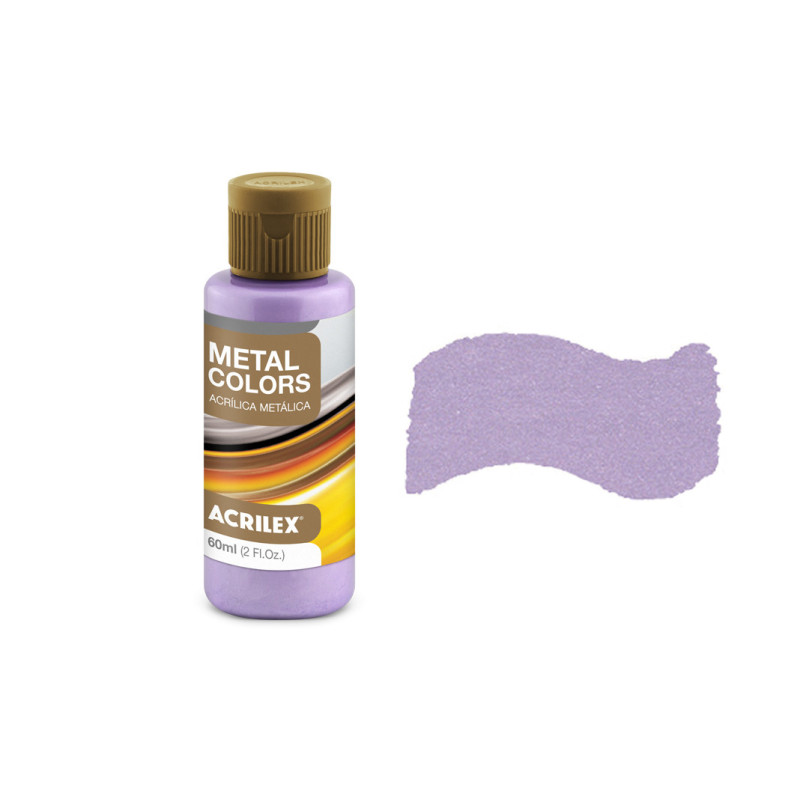 Tinta Acrílica Metalizada - Metal Colors - Acrilex - 60 ml - Lilás