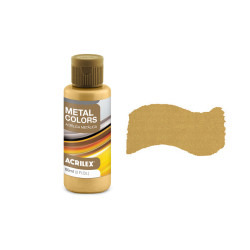 Tinta Acrílica Metalizada - Metal Colors - Acrilex - 60 ml - Ouro