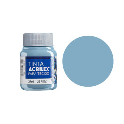 Tinta para Tecido Fosca - Acrilex - 37 ml - Azul Inverno
