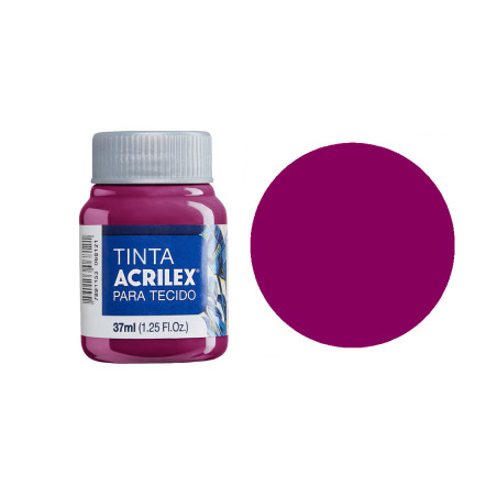 Tinta para Tecido Fosca - Acrilex - 37 ml - Uva