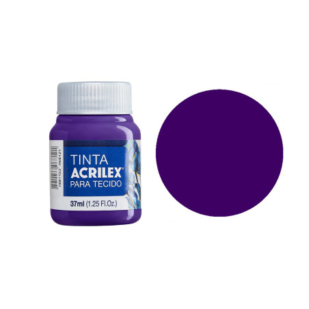 Tinta para Tecido Fosca - Acrilex - 37 ml - Violeta
