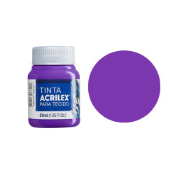 Tinta para Tecido Fosca - Acrilex - 37 ml - Violeta Cobalto